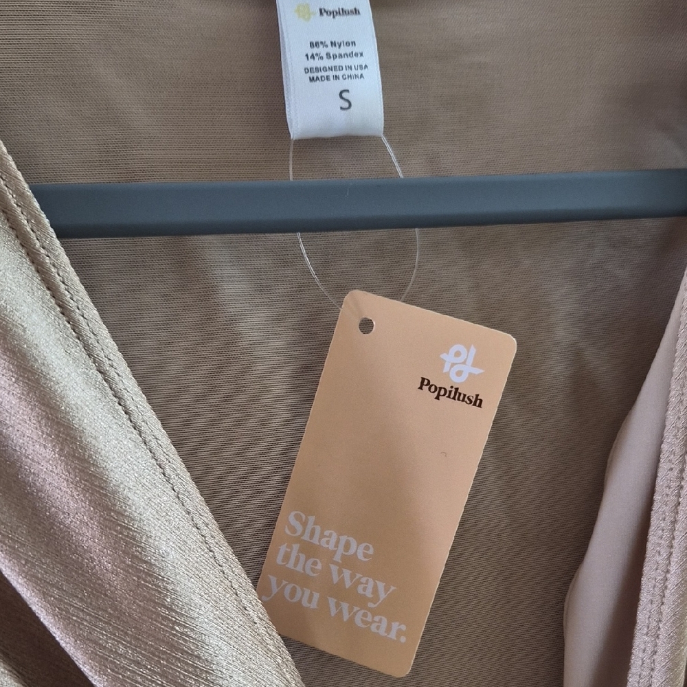 Popilush Gold Dress